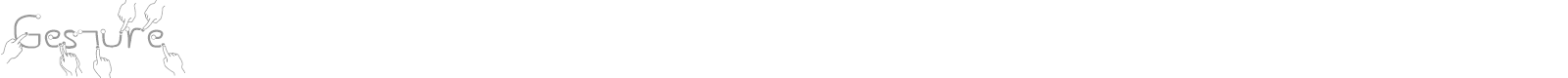 Gesture font preview